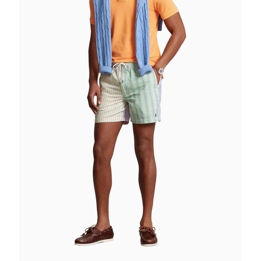 Polo RALPH LAUREN Prepster Oxford Classic Fit Striped Shorts Men's L *NEW* $98